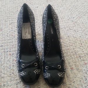 Chunky patterned heels